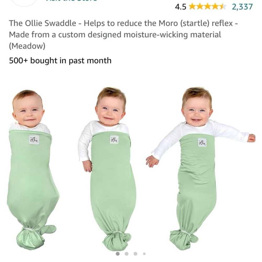 Brand new Ollie swaddle